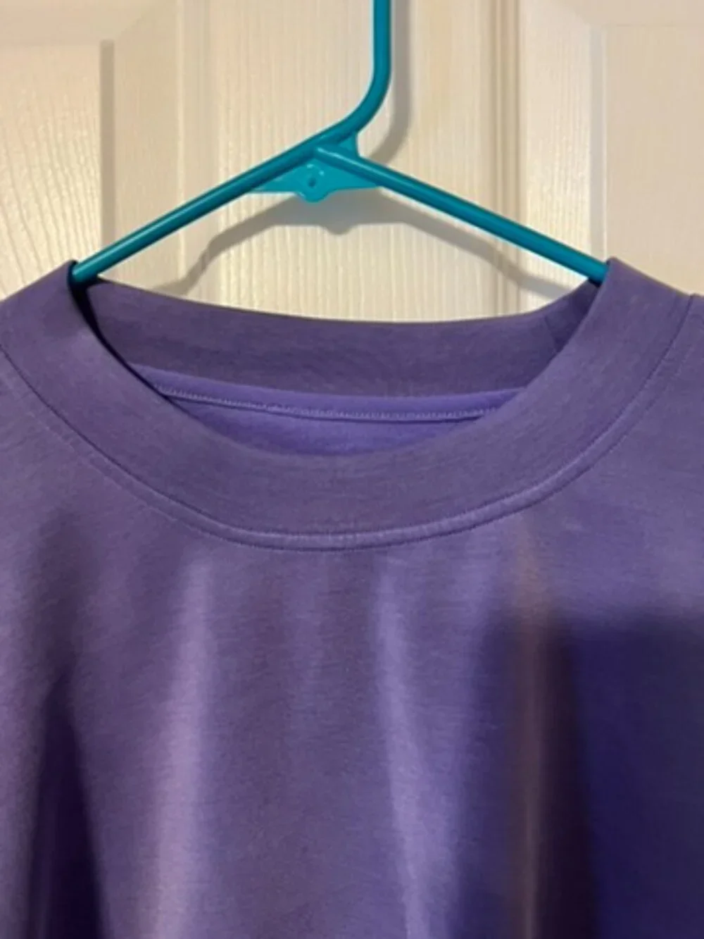 Lululemon Softstreme Perfectly Oversized Cropped Crew Charged indigo Size 6